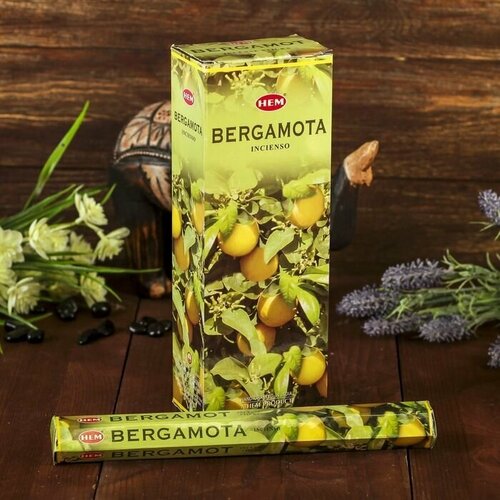 Благовония 20 палочек угольные bergamot 1 упак.