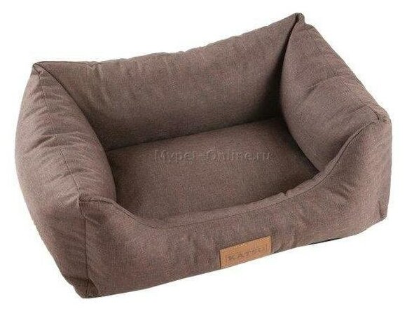 Лежак для собак Katsu Sofa Len M, размер 80х60х25см, коричневый