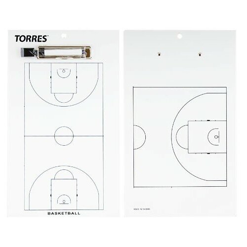 Тактическая доска для баскетбола Torres Tr1003b (дл. 40 см, шир. 24 см)