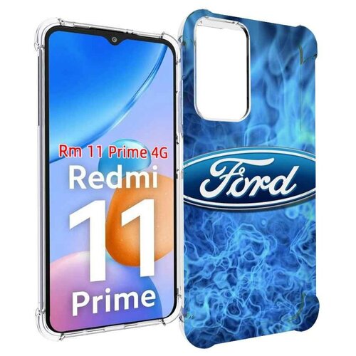 Чехол MyPads ford-форд-22 м для Xiaomi Redmi 11 Prime 4G задняя-панель-накладка-бампер