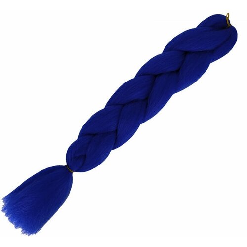 Канекалон коса 60 см, цвет синий цветная коса канекалон необыкновенная 100г 55 см синий