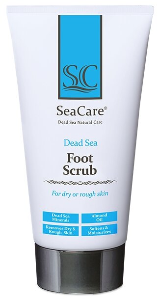 SeaCare Омолаживающий скраб для ног с минералами Мертвого моря и натуральными маслами Dead Sea Foot Scrub, 150 мл, 170 г
