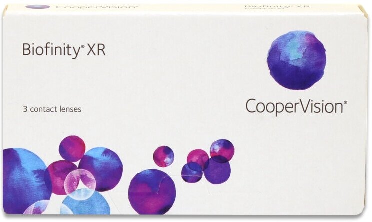 "Контактные линзы CooperVision Biofinity XR (3 линзы) +14.50 R 8.6, ежемесячные, прозрачные"