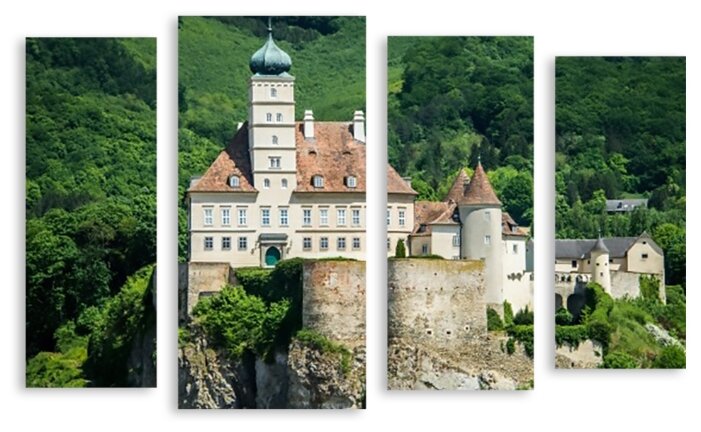 Модульная картина на холсте "Австрийский замок" 120x79 см