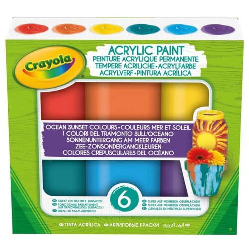 фото Crayola акриловые краски закат