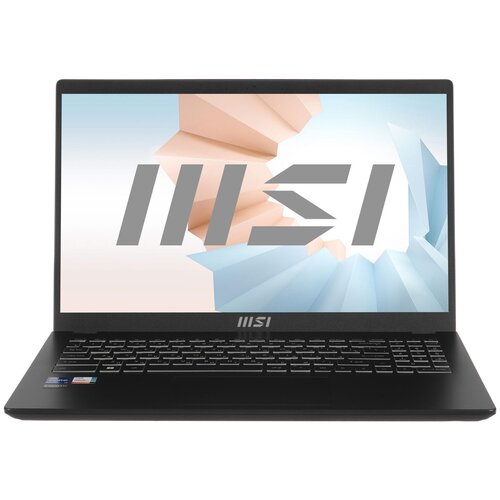 15.6 Ноутбук MSI Modern 15 (B12M-208RU)(FHD/IPS) i7 1255U/16384/SSD 512/UMA/Win11/Black ноутбук msi modern 15 b12m 213xru 15 6 intel core i5 16 гб озу 512 гб ssd черный