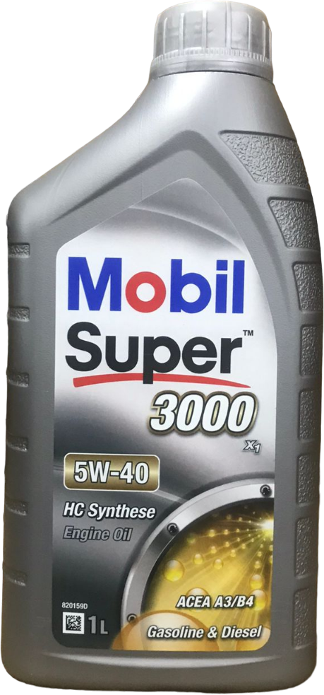 Моторное масло Mobil 5W40 Super 3000 1л