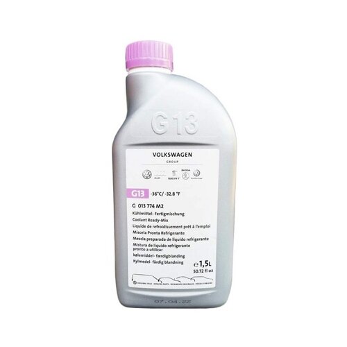 VAG GA13774M2 антифриз coolant ready-mix g13 (1.5l), готовый, до -35с\ VW tl 774-j