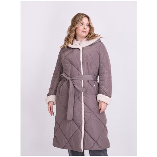 фото Куртка-рубашка electrastyle, размер 50, коричневый