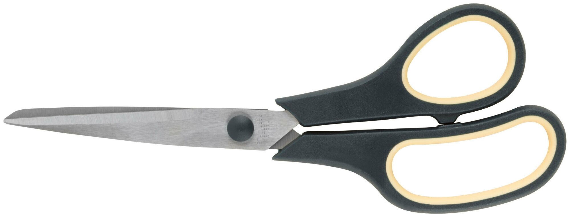 Ножницы бытовые нержавеющие, прорезиненные ручки, толщина лезвия 1,8 мм, 225 мм 67377