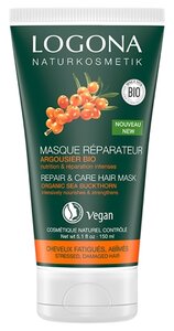 Фото Logona Repair & Care Organic Sea Buckthorn Маска для волос с био-облепихой интенсивное восстановление