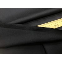 150 см. Ткань саржа (твил) черная во 210 гр/м цена 1 м. розница