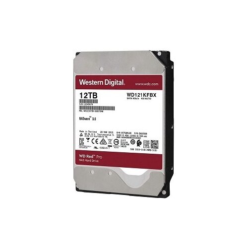 Жесткий диск HDD 12Tb Western Digital SATA-III, 256Mb, 5400rpm RED PRO (WD121KFBX)