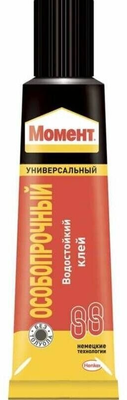 Клей хозяйственный Момент, 30 г, особопрочный, универсальный, 1 шт