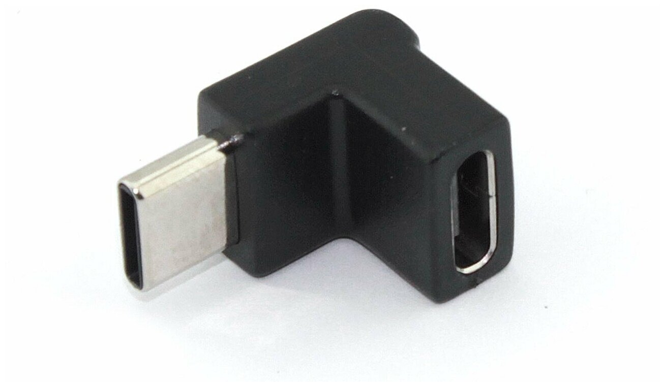 Переходник OTG USB мама на Type-C папа угловой