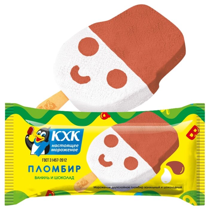 Мороженое Кировский хладокомбинат пломбир ванильно-шоколадный, 60 г