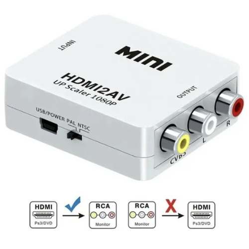 Переходник (модулятор) HDMI (вход)- 3 RCA (выход) переходник модулятор 3rca вход hdmi выход