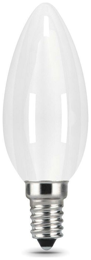 фото Светодиодная лампа Gauss Filament 5W эквивалент 40W 4100K 450Лм E14 филаментная свеча