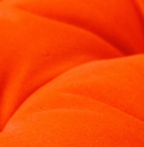 Подушка на скамью 100х45, оранжевый - фотография № 10