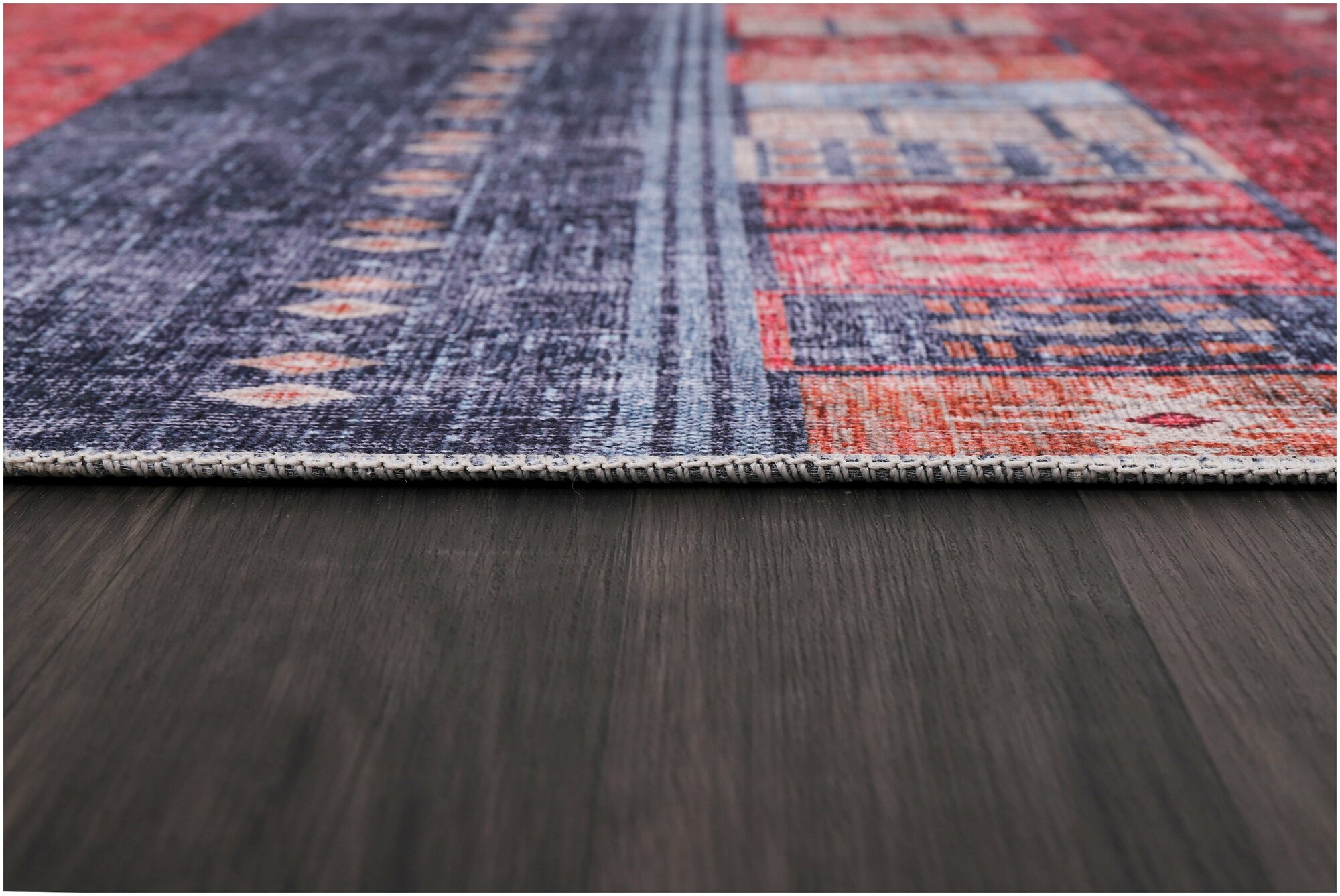 Ковер для гостинной,для коридора хлопковый,ковер турецкий килим,DivaHome, 0.8X1.5 м. c оригинальным притом - фотография № 5