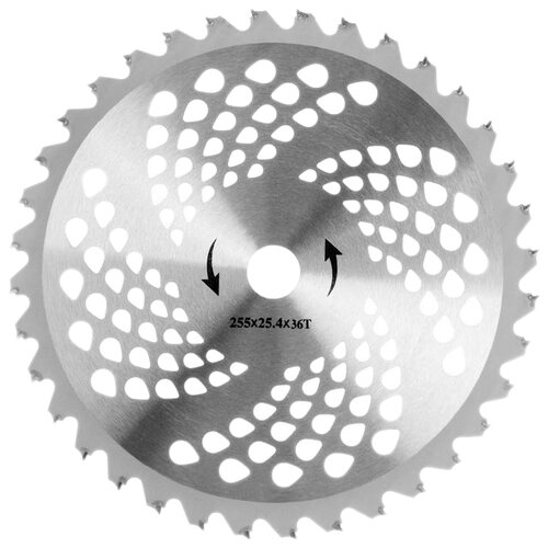Тундра 5089932 25.4 мм нож металлический для триммера 36 зуб 255 2 0 25 4мм гранит 100811