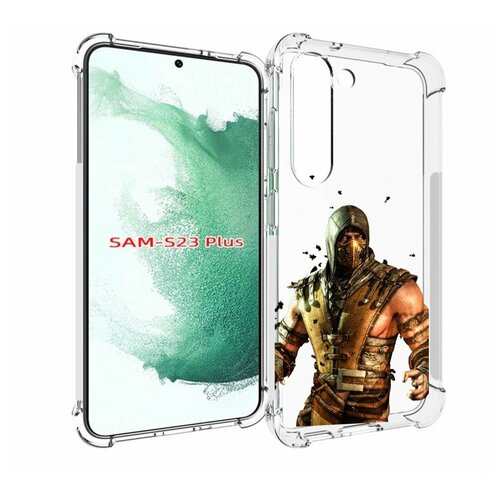 Чехол MyPads Mortal Kombat scorpion для Samsung Galaxy S23 Plus + задняя-панель-накладка-бампер