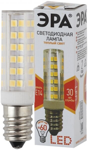 ЭРА LED T25-7W-CORN-827-E14 (диод, капсула, 7Вт, тепл, E14)