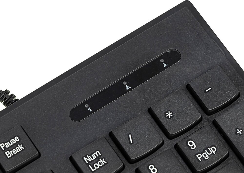 Клавиатура OKLICK 505M, USB, черный [kw-1820 black] - фото №6