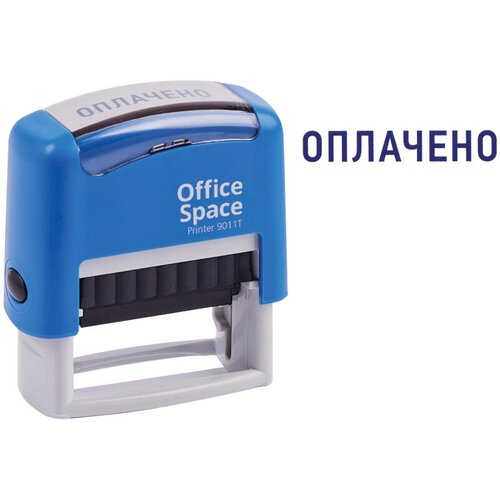 штамп оплачено Штамп стандартный OfficeSpace (38x14мм, со словом оплачено) (BSt_40509), 10шт.