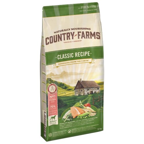 фото Сухой корм для собак Country Farms лосось 12 кг