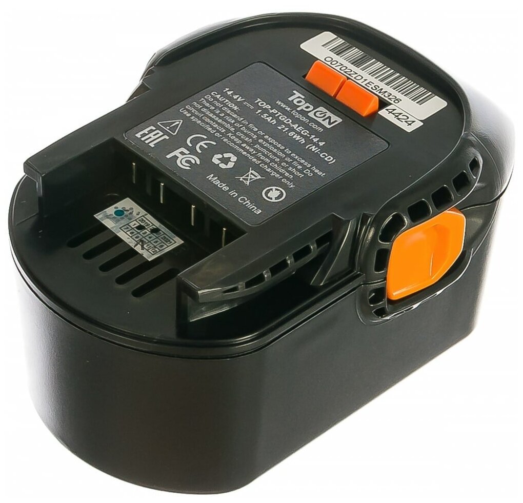 Аккумулятор для AEG BS14C. 14.4V 1.5Ah (Ni-Cd) PN: B1414G.