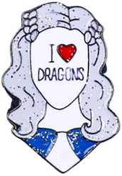 Брошь-значок I love dragons 3714996 Micio