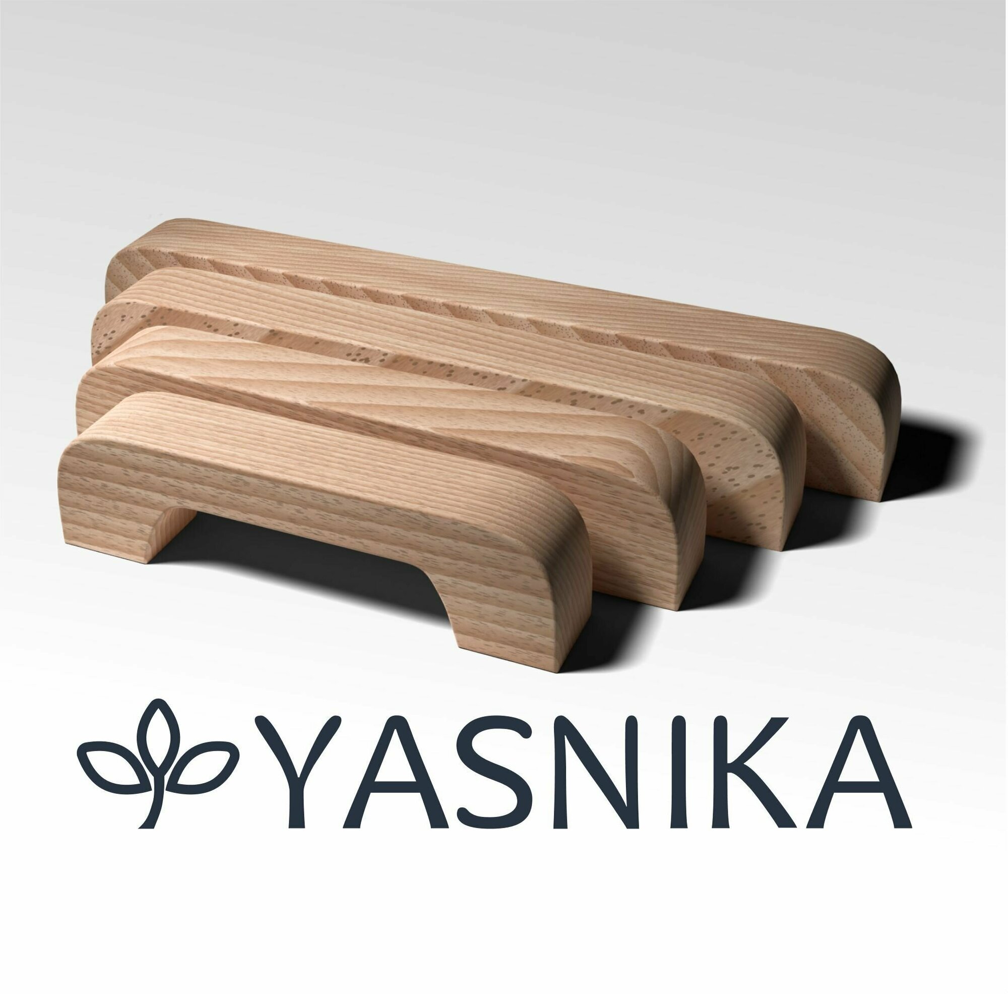 Ручка скоба 211 мм мебельная деревянная Y1, 1 шт, YASNIKA, Бук - фотография № 6
