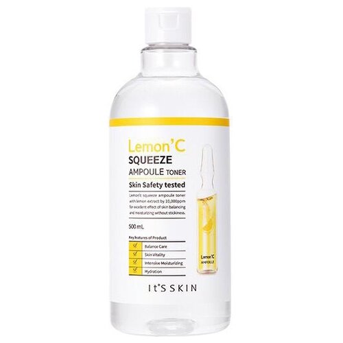 Its Skin Lemon' C Squeeze Ampoule Toner Увлажняющий тонер для лица с экстрактом лимона для сияния кожи