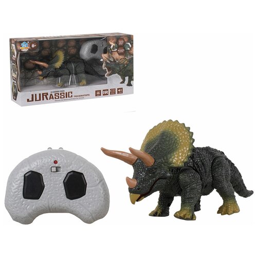 Интерактивный Большой Динозавр на управлении звук свет / Игрушка для мальчика интерактивный большой динозавр звук свет ходит игрушка для мальчика