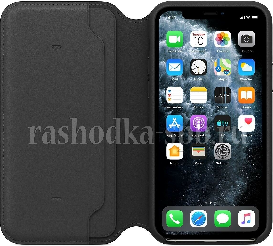 Чехол (флип-кейс) APPLE Leather Folio, для Apple iPhone 11 Pro, фиолетовый [mx072zm/a] - фото №2