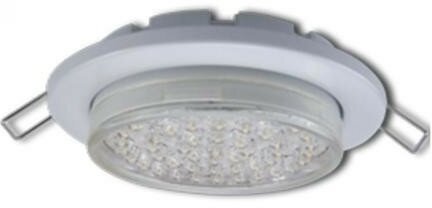 Светильник Ecola Light GX53-H6 металл. встраиваемый плоский белый 101x16 TW5325ECB