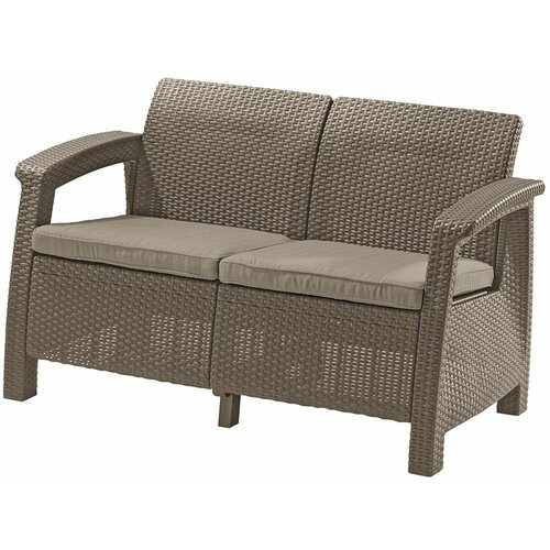 Диван Keter Corfu Love Seat, 128 x 70 x 79 см, капучино