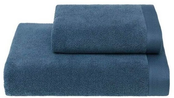 Soft cotton Полотенце Annemarie цвет: голубой (50х100 см) - фотография № 2