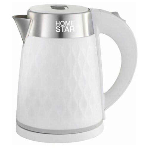 чайник homestar hs 1001 серебристый черный HOMESTAR HS-1021 (1,7 л) белый, двойной корпус