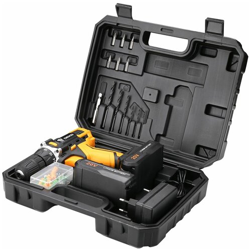 Дрель-шуруповерт аккумуляторная DKCD20FU 20 В Li-Ion 2х15 Ач 1085000₽