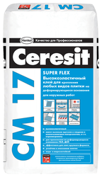 Клей для плитки и камня Ceresit СМ 17 Super Flex