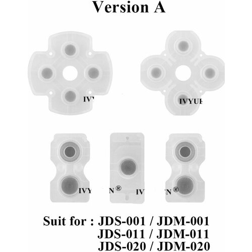 Силиконовые прокладки резинки под кнопки для dualshock 4 sony ps4 jds 001 011 020 390₽