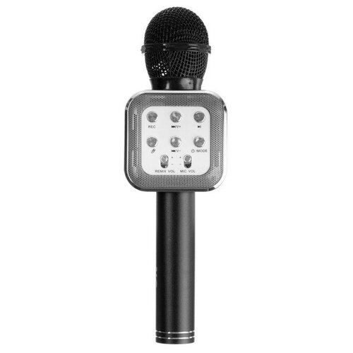 Микрофон для караоке Belsis MA3002BK, 3 Вт, 1200 мАч, Bluetooth, FM, microSD, чёрный 9364317