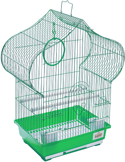 Клетка Kredo для птиц 102 (29,5*22,3*49 см) Цвет зеленый