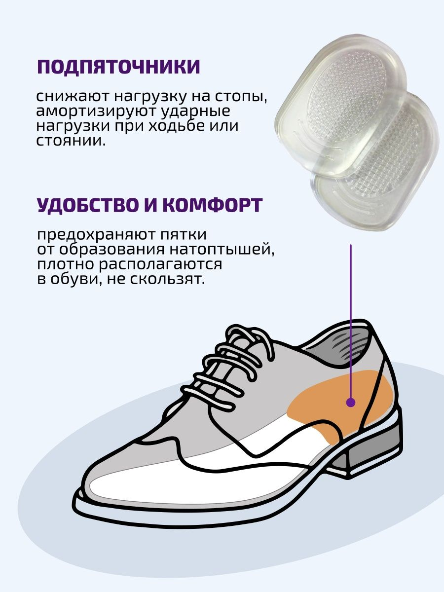 IG1404 Подпяточник гелевый, мужской, Tarrago Heel Soft Gel