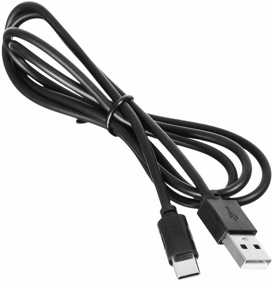 Кабель SUNWIND USB Type-C (m) - USB (m), 1м, 3A, черный