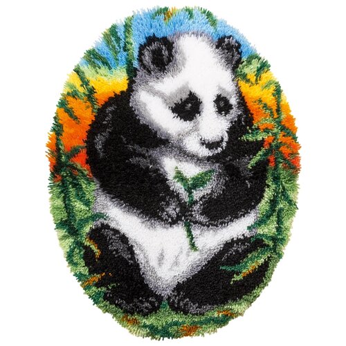 фото Набор для вышивания panna "коврик. панда", арт. ки-1851, 52х68 см