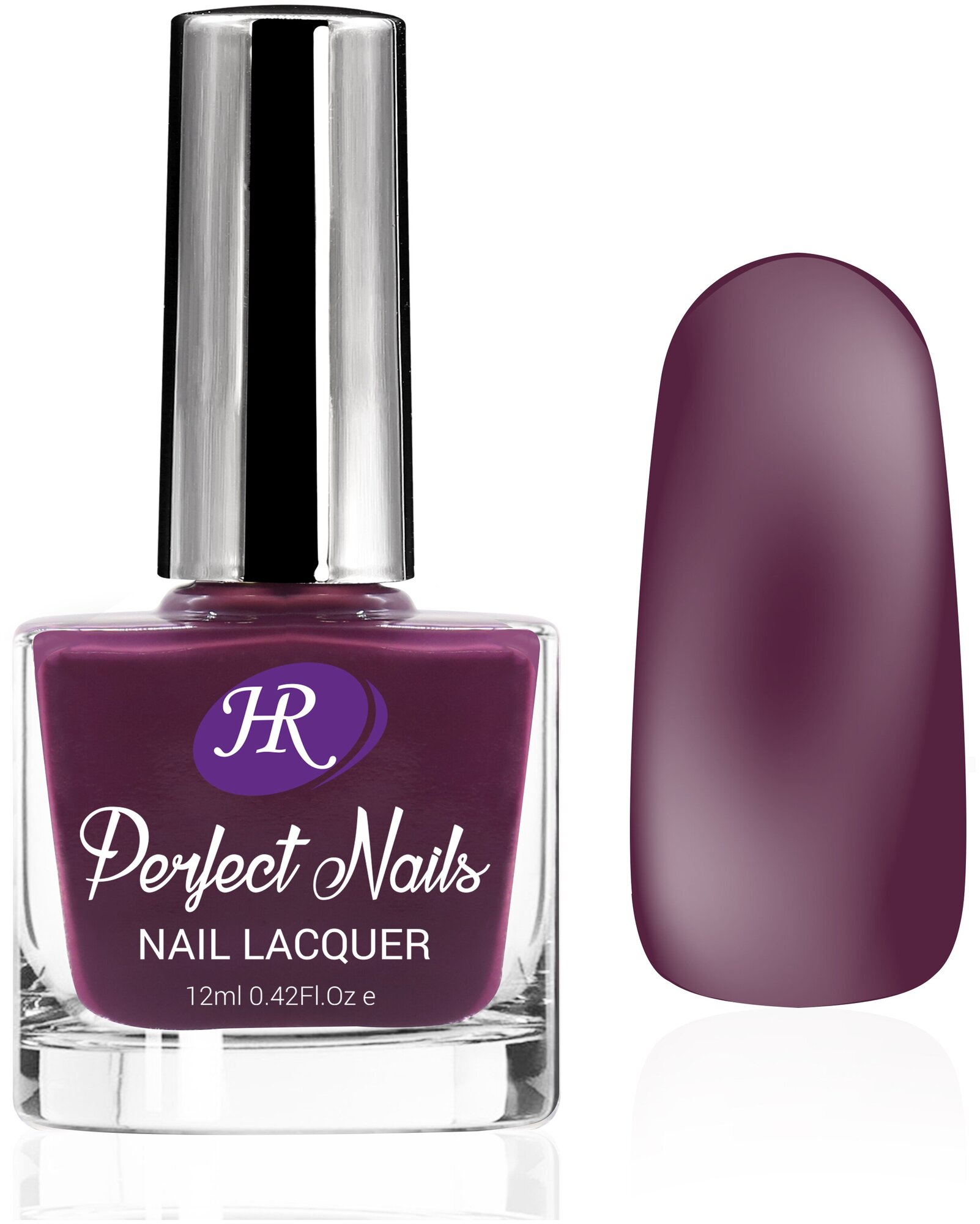 Лак для ногтей Holy Rose "Perfect Nails" тон №15 Темный красно-пурпурный, 12 мл