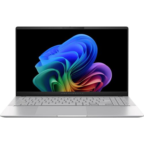 156 Ноутбук ASUS Vivobook S S5507QA-MA052W 2880x1620 Qualcomm Snapdragon X Elite X1E 78 100 34 ГГц RAM 32 ГБ LPDDR5X SSD 1 ТБ Qualcomm Adreno Windows 11 Home 90NB14Q2-M00630 серебристый 88210₽